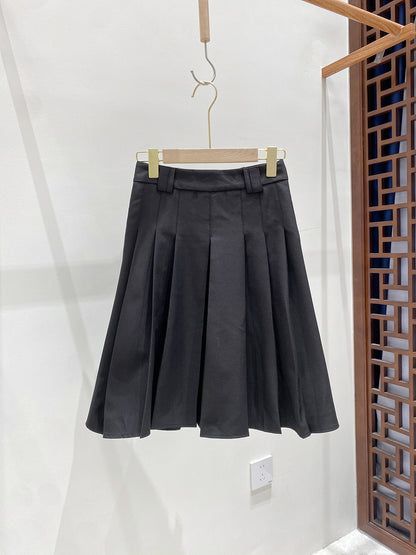 Early Autumn High-Waist Pleated Blazer Skirt