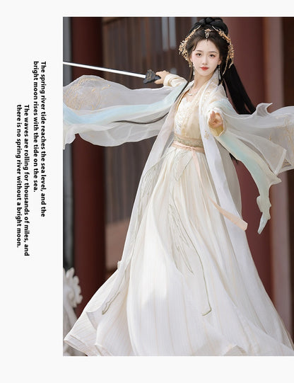 Fairy Song Hanfu Costume — Elegant Waist-Length Ru Skirt Outfit