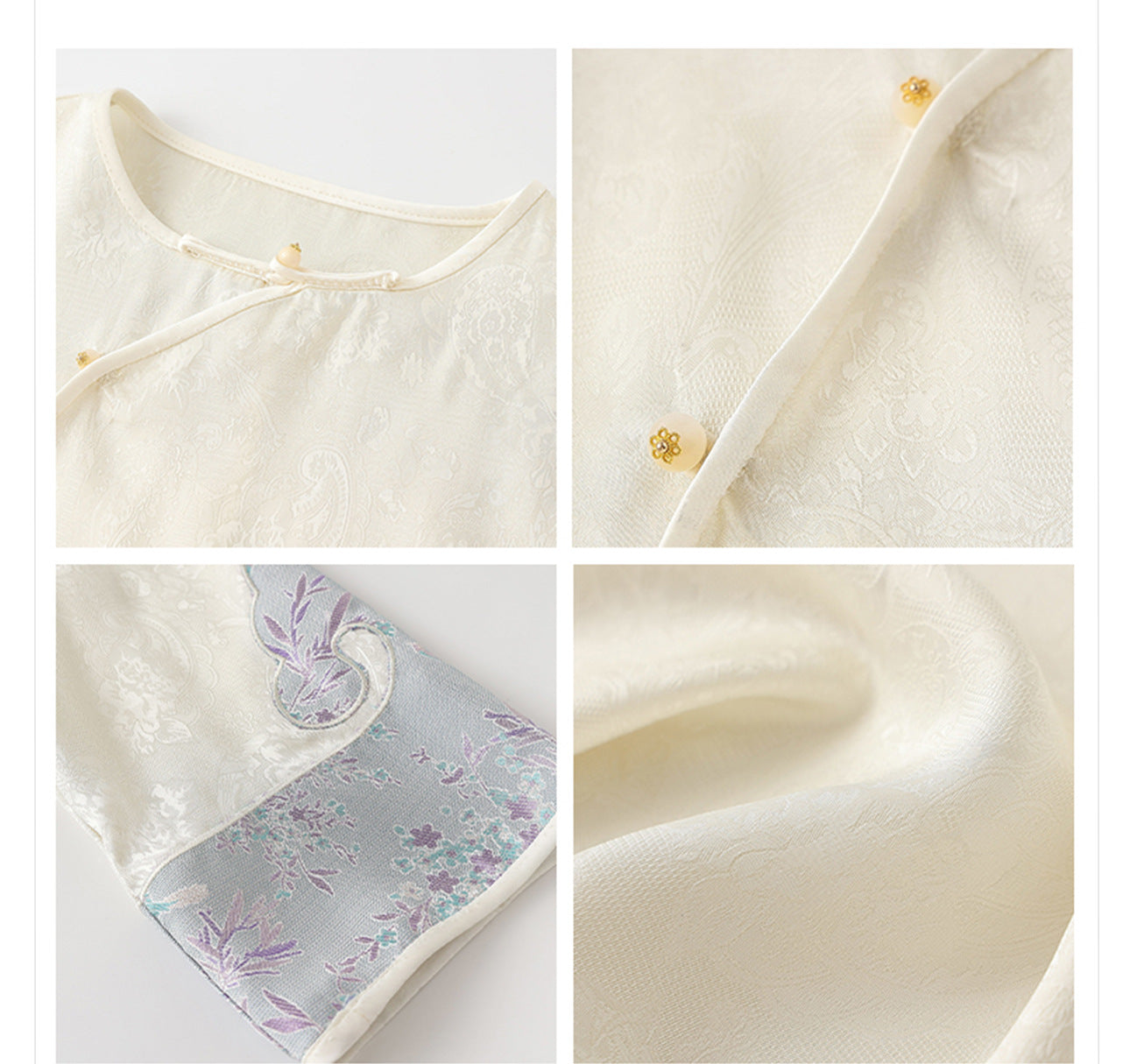 2025 New Chinese Style Elegant Jacquard Shirt | High-End Embroidered Button Top