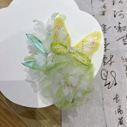 Ancient Style Forest Sweet Perm Flower Hair Crown Hanfu Handmade Hairpin