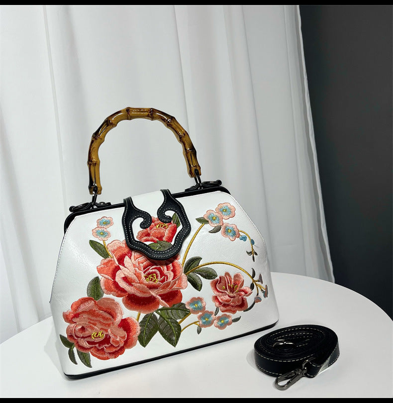 Vintage Chinese Embroidered Bag — Elegant Shoulder Crossbody for Women