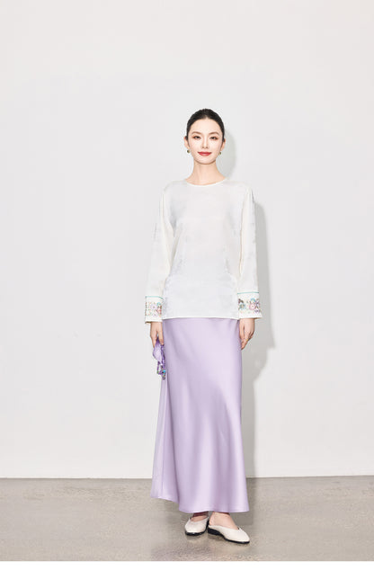 Elegant Smooth Satin Mermaid Long Skirt