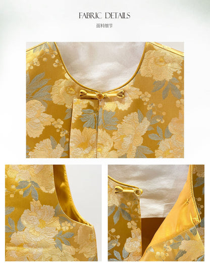 Stylish Retro Jacquard Vest for Women