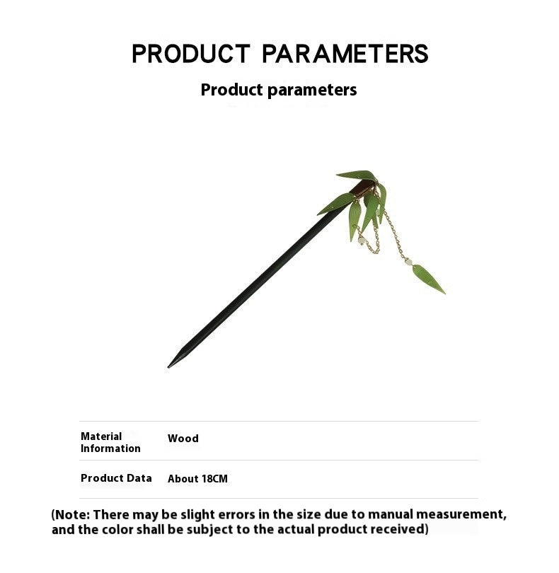 Bamboo Leaf Hairpin | New Chinese Style Tassel Hair Accessory for Women