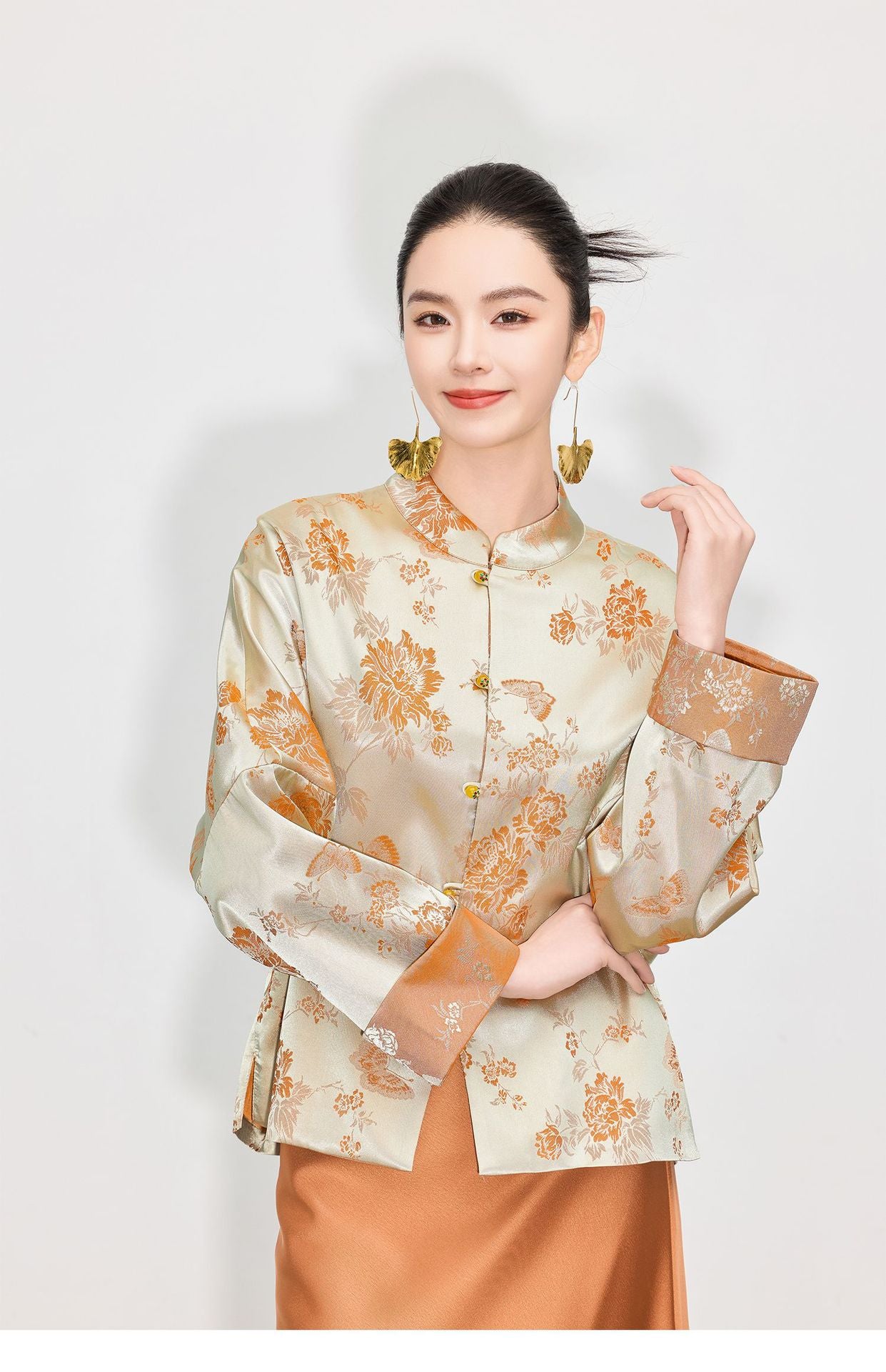 High-End Elegant Retro Zen Style Jacket for Women