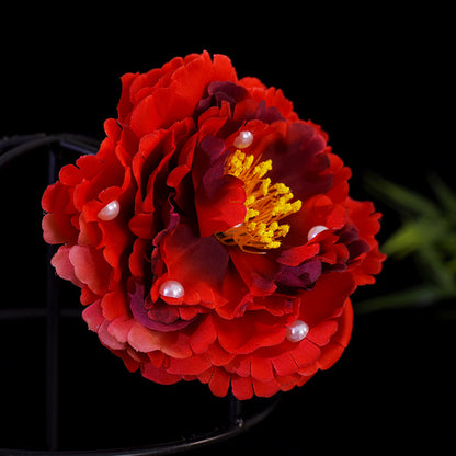 Elegant Ancient Costume Perm Flower Hairpin Hanfu Tang Style Hair Accessory