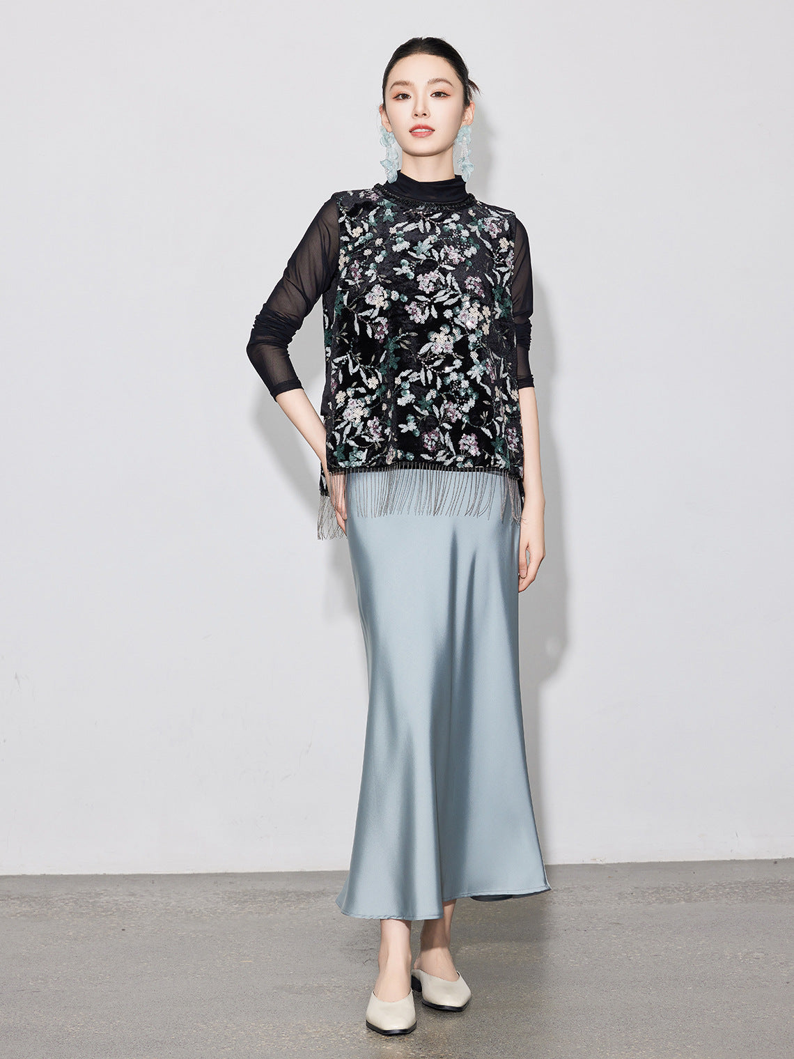 Chic High-End Silky Mermaid Half Skirt