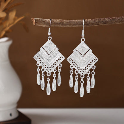 Ancient Style Ethnic Earrings | Elegant Miao Jewelry for Women