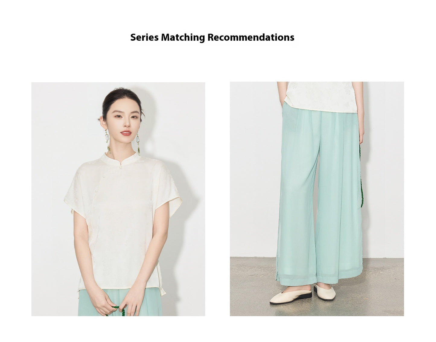 High-Waist Wide-Leg Draped Pants for Women