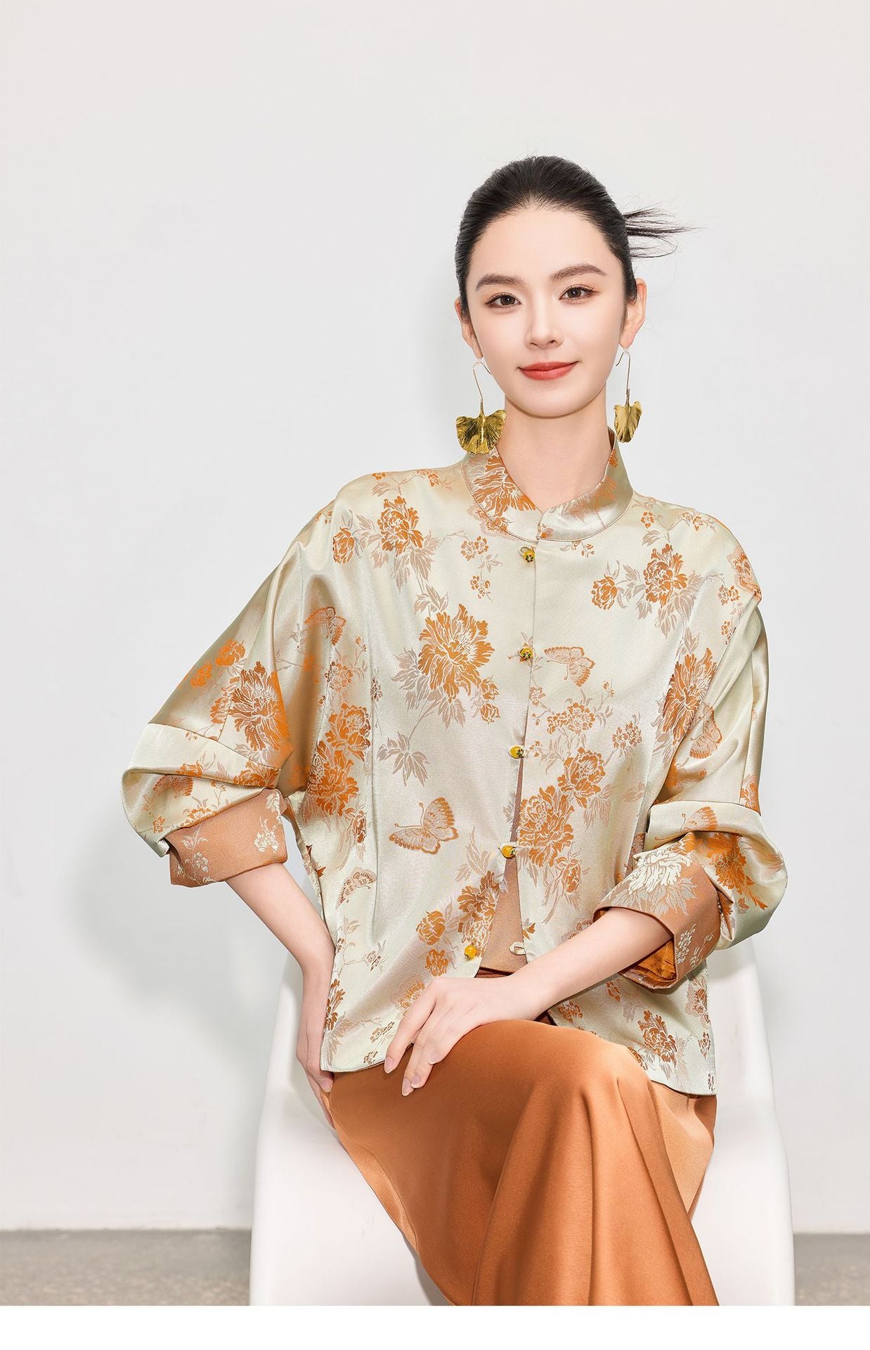 High-End Elegant Retro Zen Style Jacket for Women