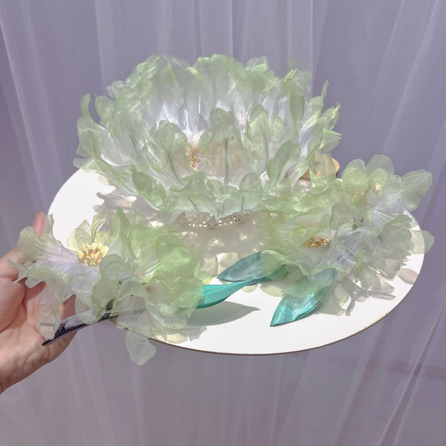 Ancient Style Forest Sweet Perm Flower Hair Crown Hanfu Handmade Hairpin