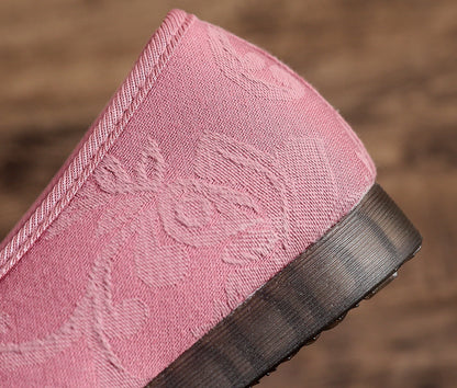 Old Beijing Style Women’s Flats — Retro Embroidered Costume Shoes