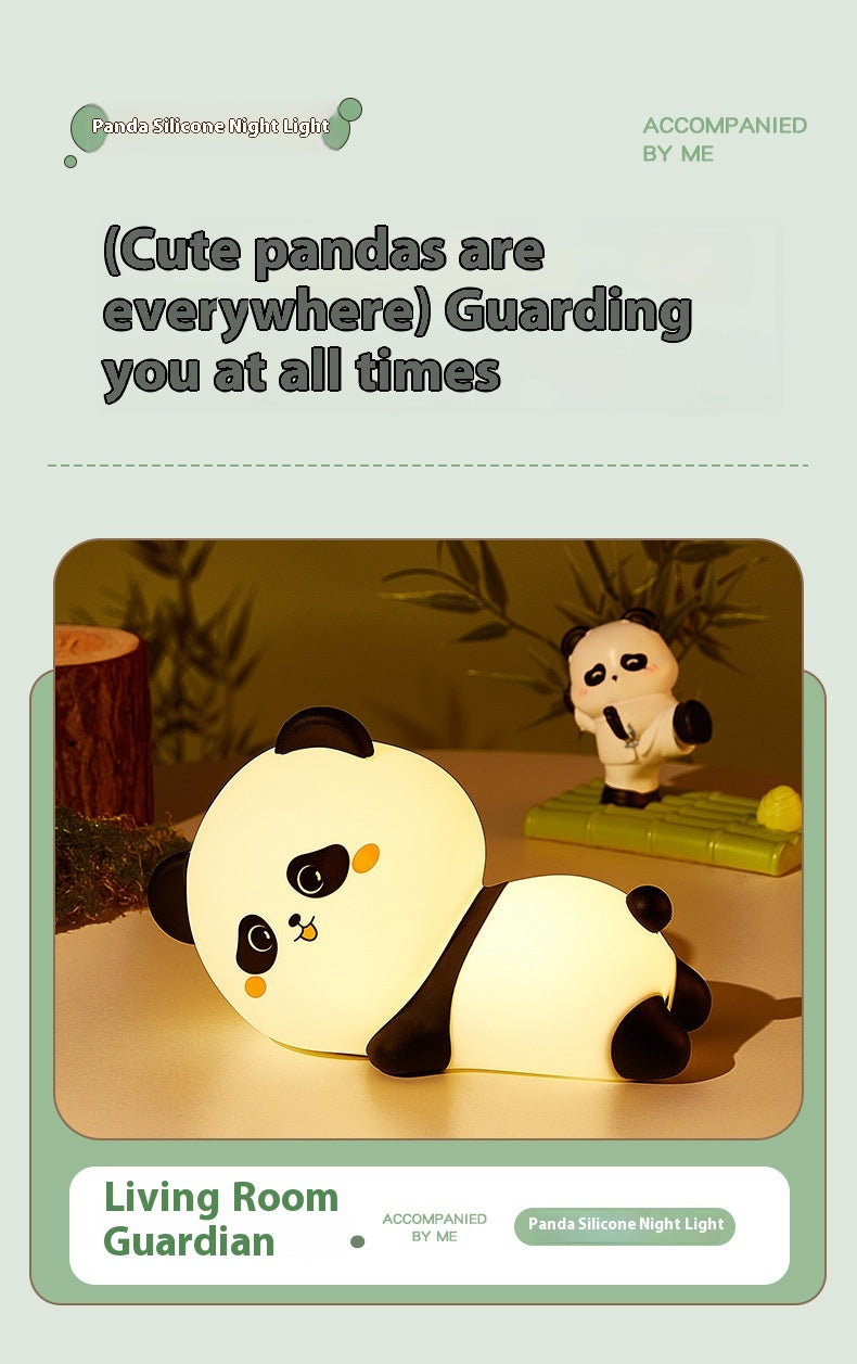 Panda Silicone Night Lamp USB Rechargeable Adjustable Bedside Lamp