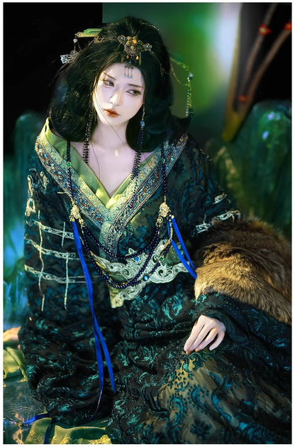 2026 Original Warring States Hanfu – Autumn Winter Large Sleeve Robe
