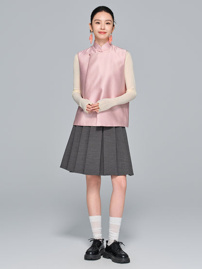 Stylish Stand Collar Women's Vest