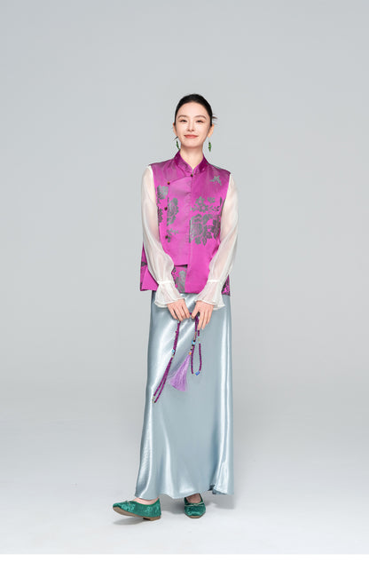 Stylish Jacquard Sleeveless Vest