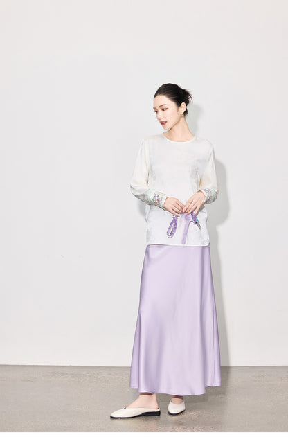 Elegant Smooth Satin Mermaid Long Skirt