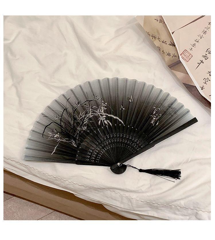 Ancient Style Summer Folding Fan — Small Chinese Dance Handheld Fan
