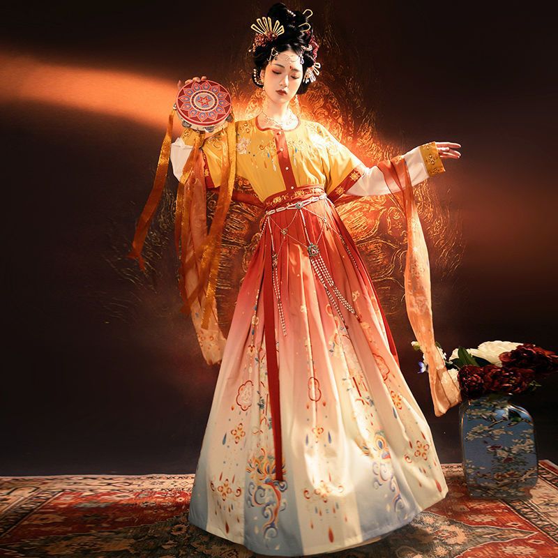 Tang & Wei Jin Style Hanfu — Chest-High Skirt Women’s Spring Summer Set