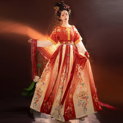 Tang & Wei Jin Style Hanfu — Chest-High Skirt Women’s Spring Summer Set