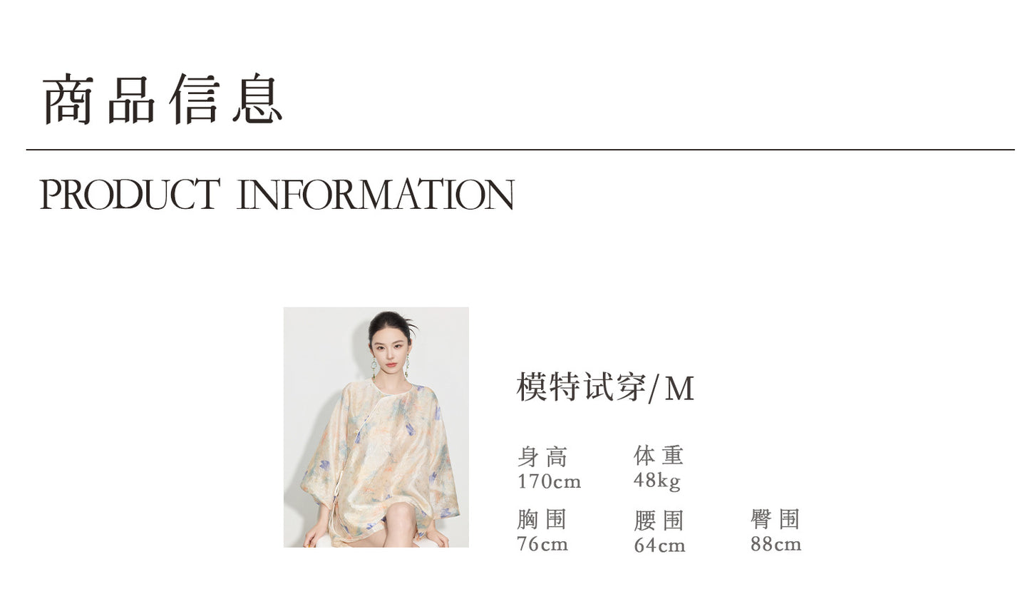 Chinese Style Asymmetrical Shirt & Shorts Set New Summer Casual Outfit