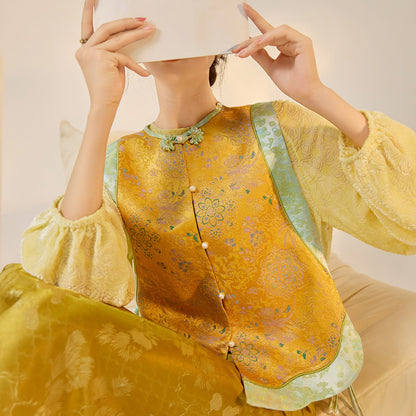 High-End Floral Embroidered Vest – Stylish Women's Top