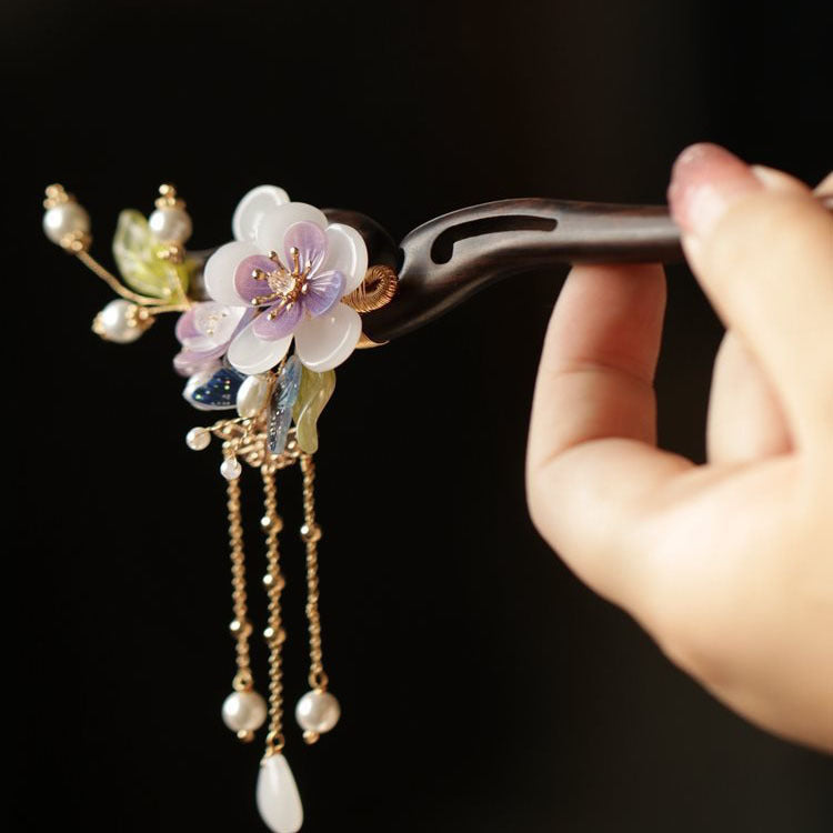 Palace Style Hairpin Cheongsam Dress Hanfu Hair Accessory Step Shake