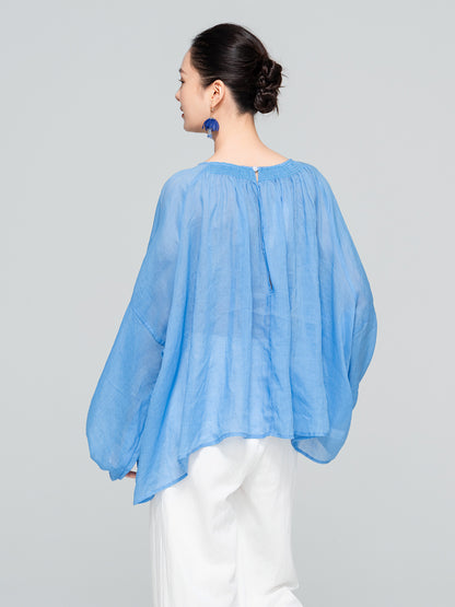 High-End Linen Casual Plus Size Women's Shirt