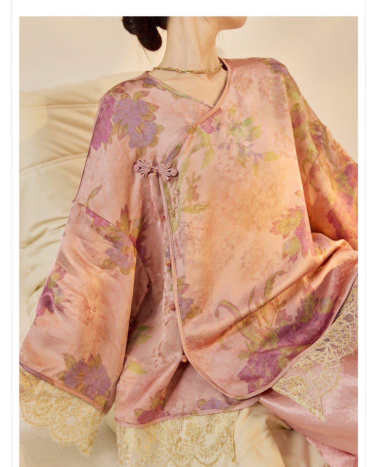 2025 New Chinese Style Light Luxury Jacket | Elegant Printed Rayon Women's Top