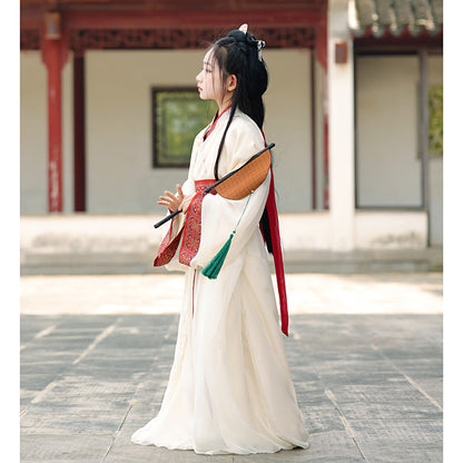 Girls’ Summer Hanfu | Wei Jin Style Daily Warring States Robe Fairy Dress
