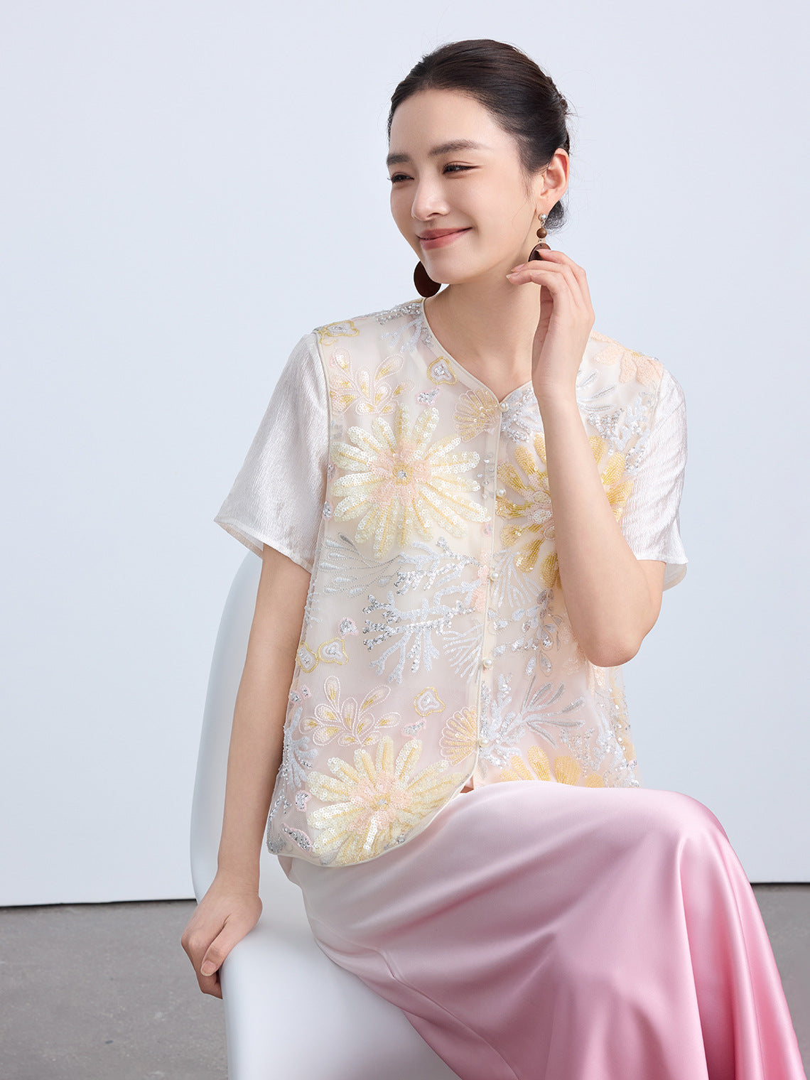 High-End Elegant Chinese Summer Vest Top