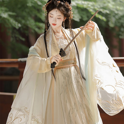 Fairy Song Hanfu Costume — Elegant Waist-Length Ru Skirt Outfit