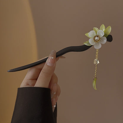 Retro Elegant Hairpin | Women Ancient Style Hanfu Magnolia Hair Accessory