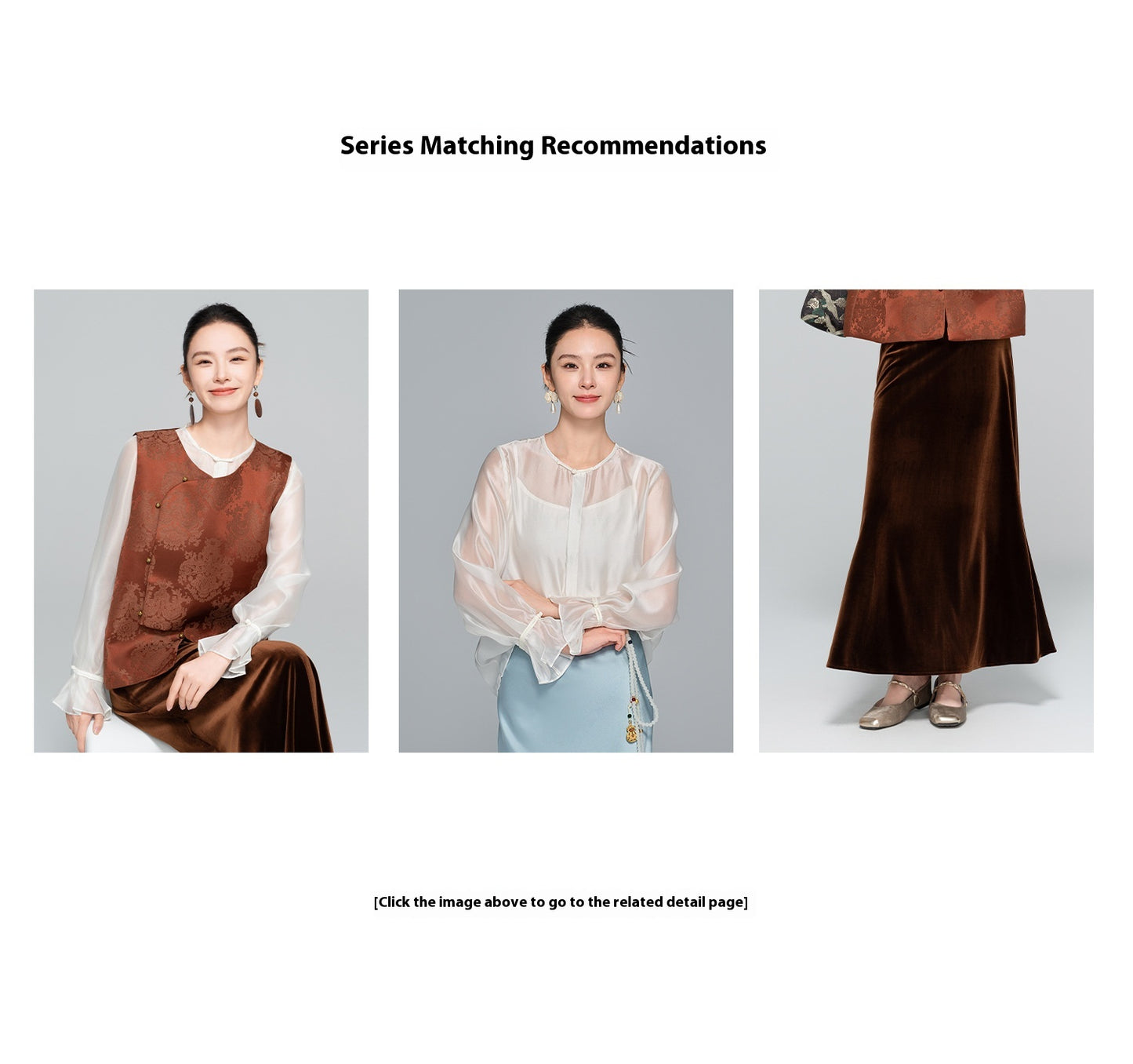 Slimming High-Waist Silk Velvet Midi Skirt for Women