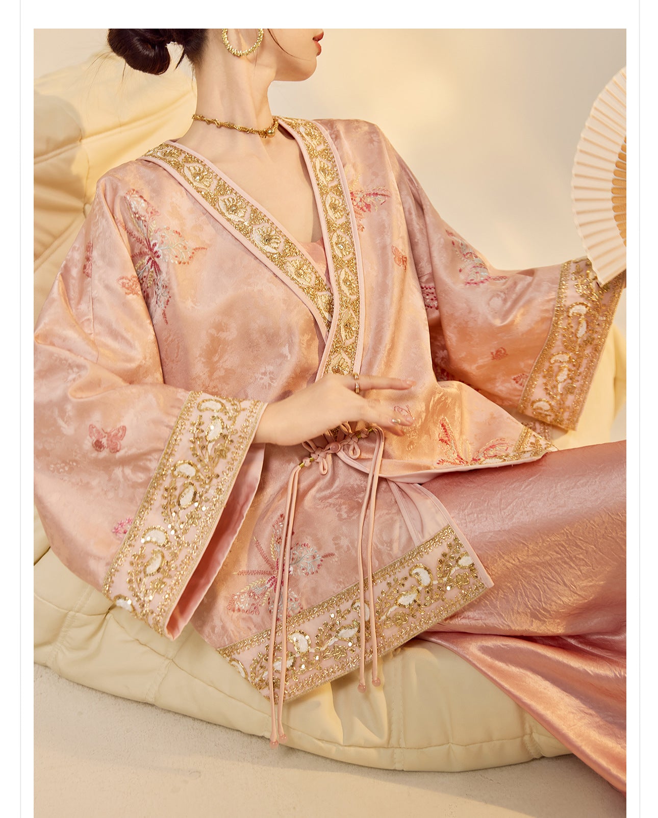 2025 Early Autumn Elegant New Chinese Style Embroidered Jacquard Coat | National Style