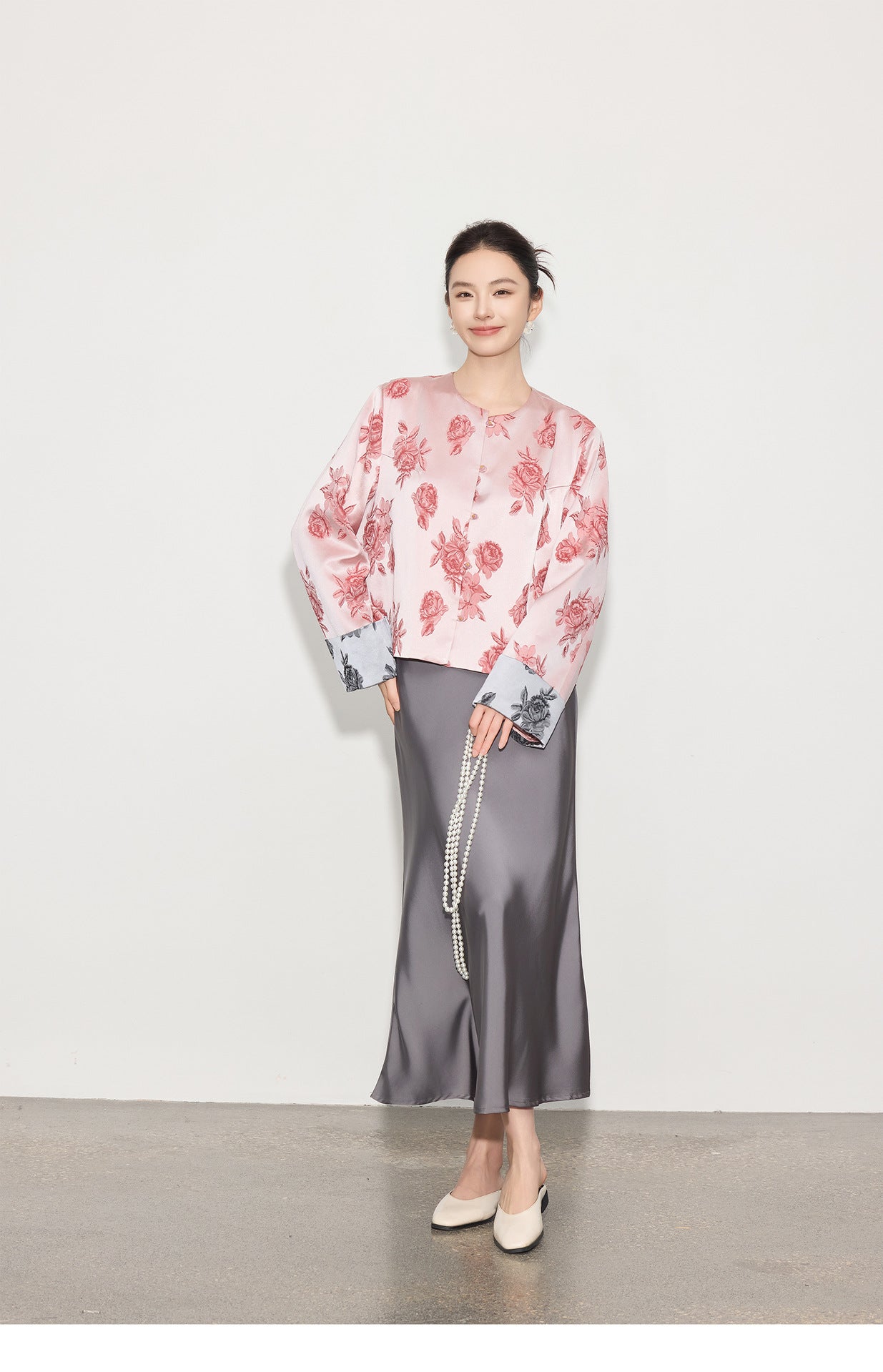 Chic Glossy Satin Mermaid Half Skirt, High-End Design