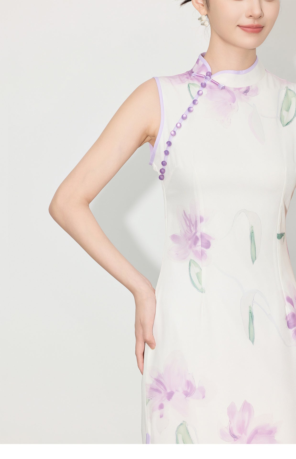 Elegant Slim Fit Chinese Dress – 2025 High-End Spring Summer