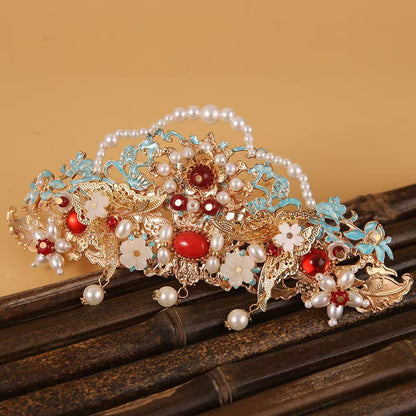 Ancient summer style hair crown tassel hair accessories