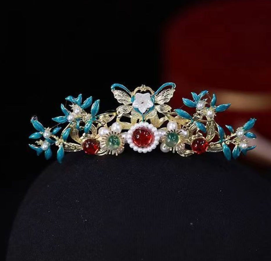 Ancient summer style hair crown tassel hair accessories