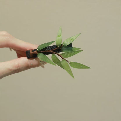 Bamboo Leaf Hair Clip New Chinese Style Hanfu Vintage Duckbill Clip