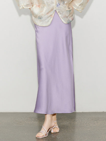 Chic High-End Acetate Midi Mermaid Skirt