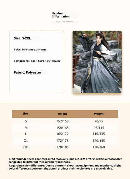 Unisex Jin Dynasty Hanfu Cross Collar Top Daily Wear Ancient Style