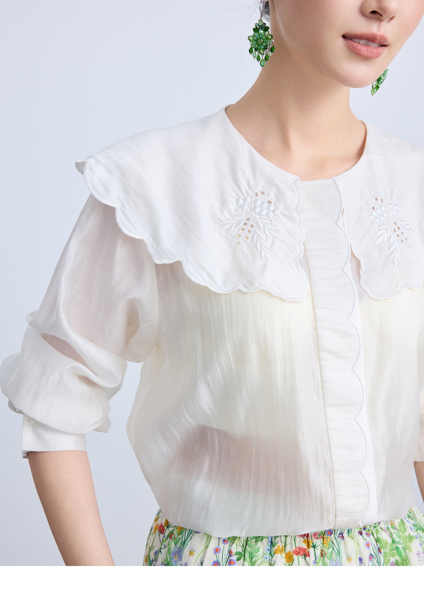 Elegant Loose Fit Chinese Style Summer Top