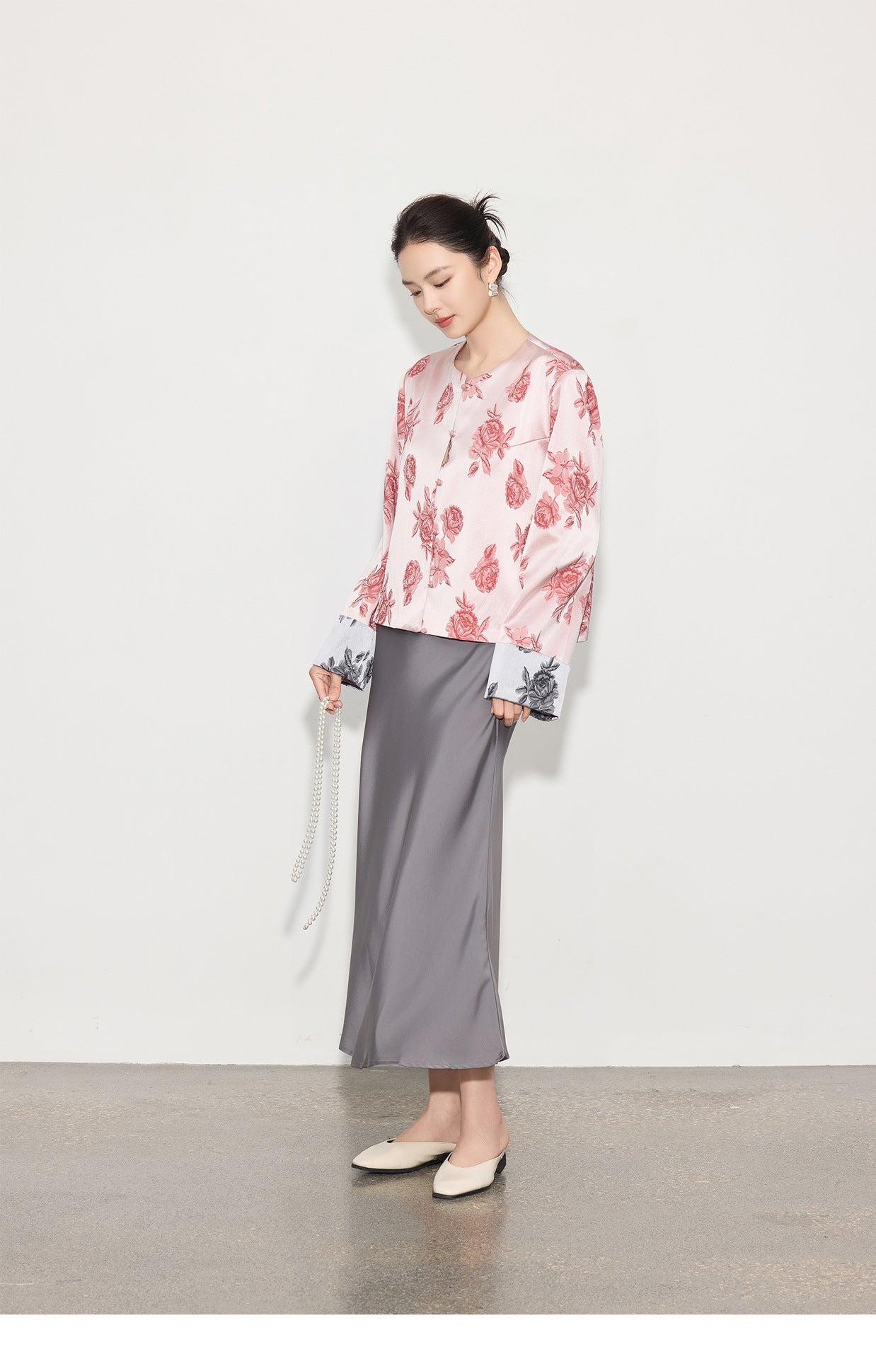 Chic Glossy Satin Mermaid Half Skirt, High-End Design