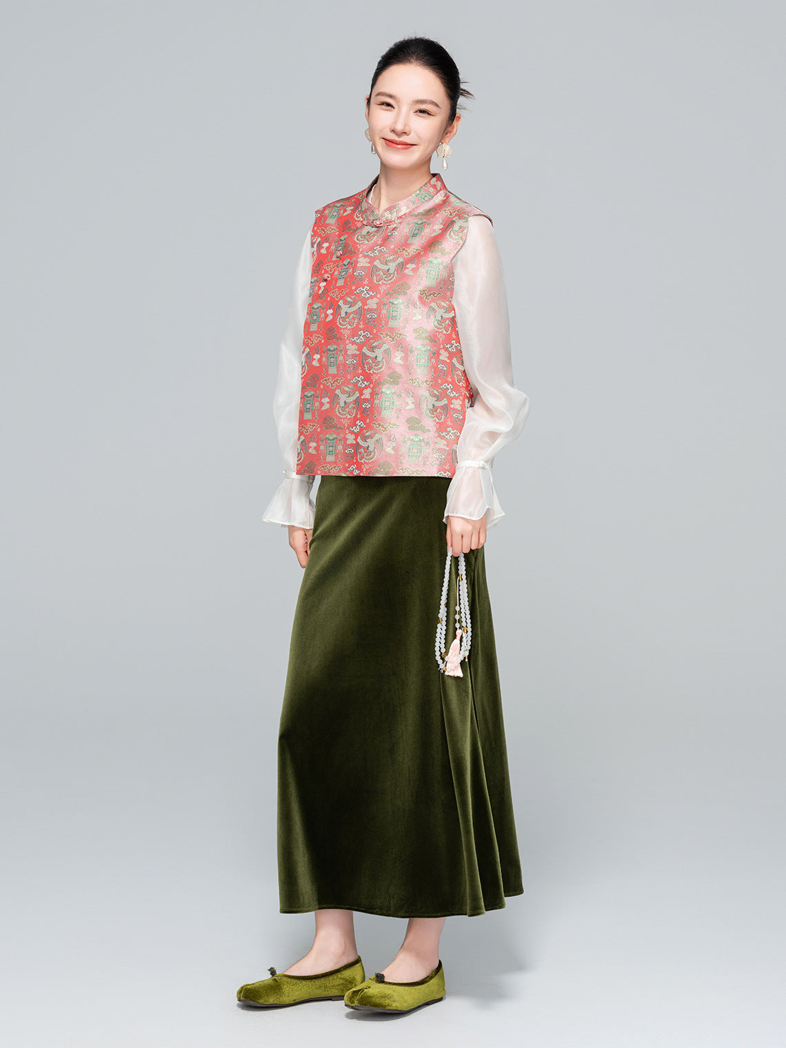 Sophisticated Sleeveless Asymmetrical Stand Collar Vest