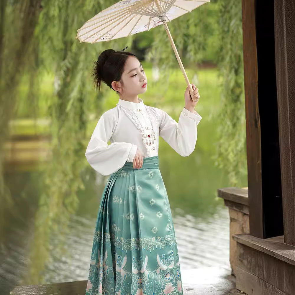 Children’s National Style Hanfu | Big Girls Ming Dynasty Tang Suit Outfit