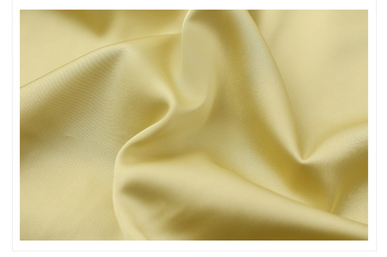 Elegant Yellow Jacquard Rayon Shirt New Chinese Style Top 2026