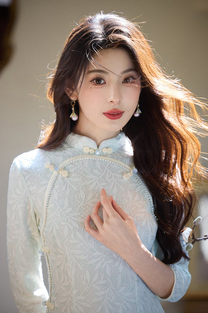 Elegant New Chinese Style Cheongsam – Daily Wear 2025