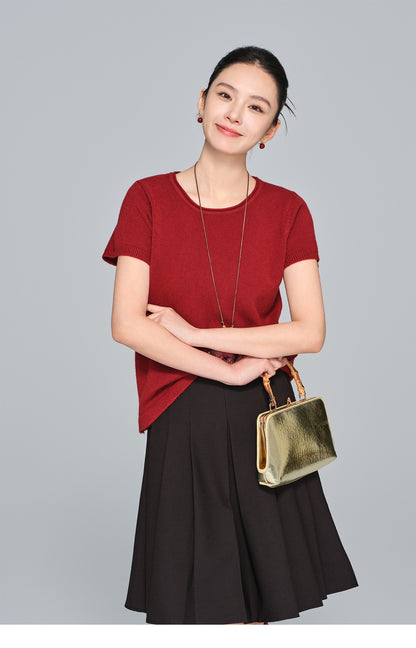 Early Autumn High-Waist Pleated Blazer Skirt