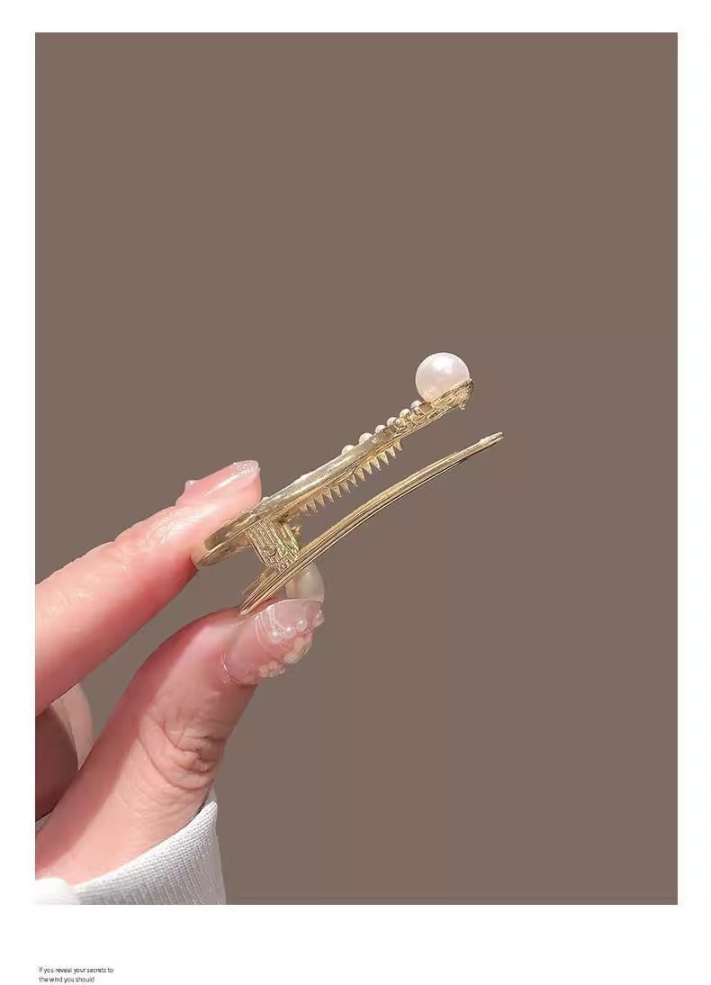 Rose Pipa Hair Clip Chinese Style Side Bang Clip Vintage Hairpin